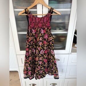 Free People floral trapeze dress